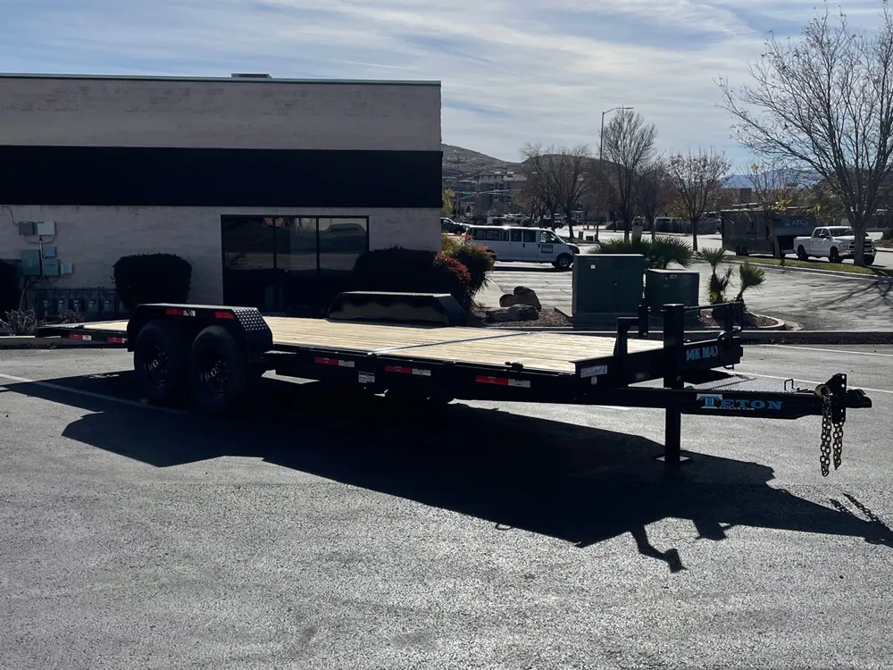 7 x 20 Teton Tilt Trailer 3/4 14K right front
