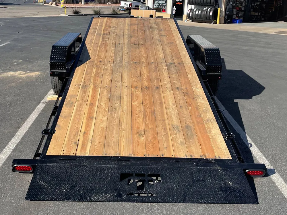 7 x 20 Teton Tilt Trailer 3/4 14K rear tilted