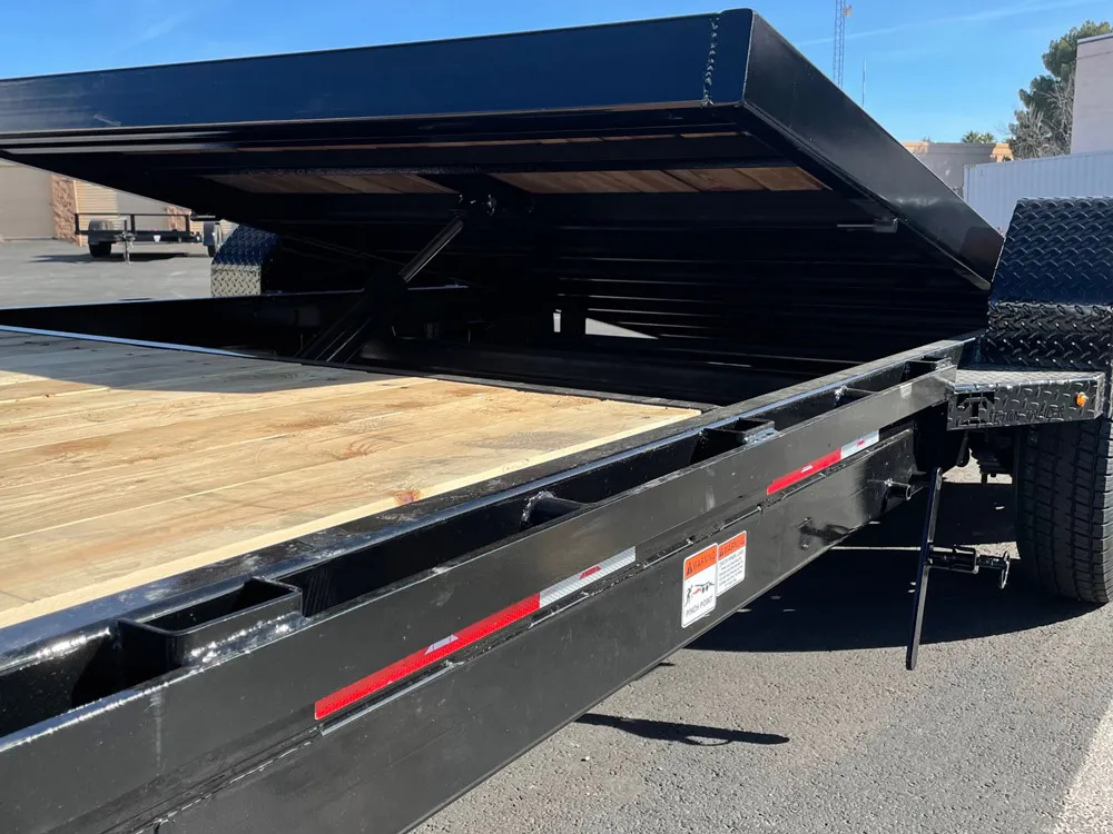 7 x 20 Teton Tilt Trailer 3/4 14K front left tilted