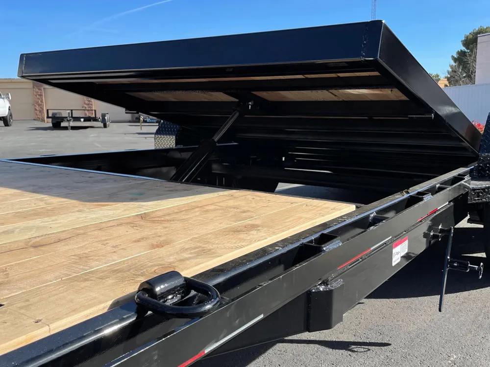 7 x 20 Teton Tilt Trailer 3/4 16K front left tilted