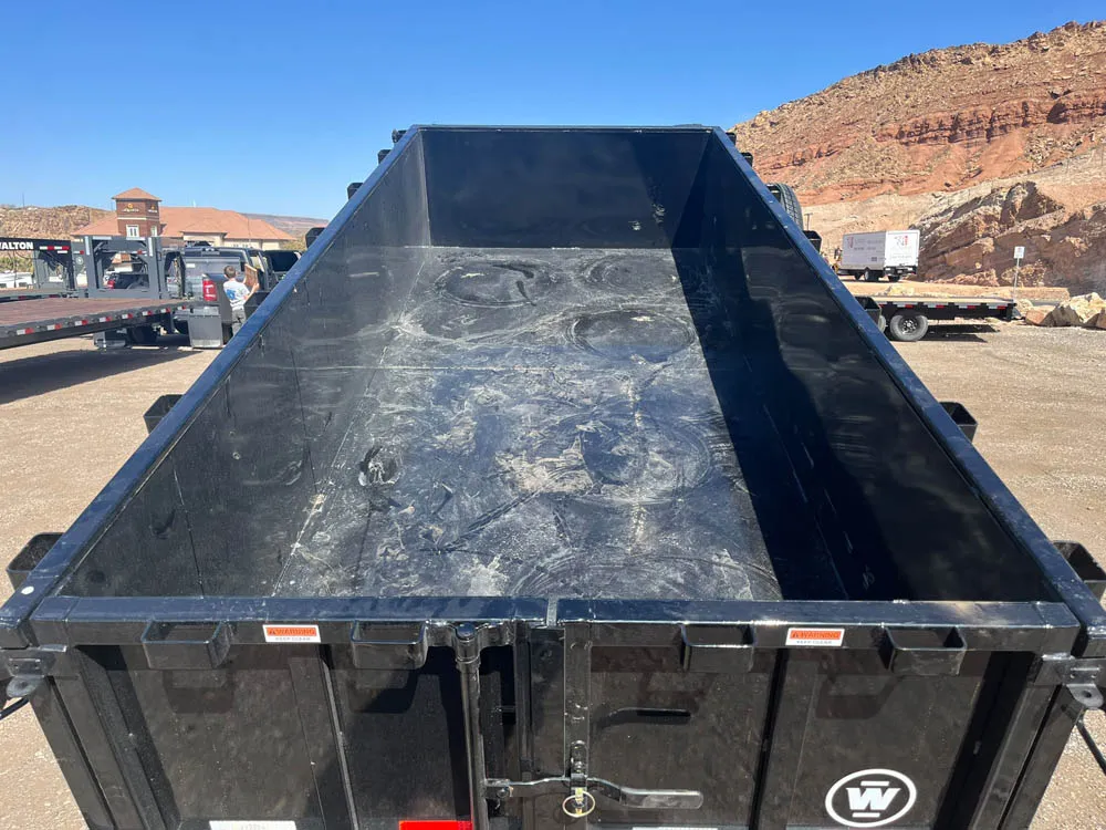 5 x 12 Walton Dump Trailer 10k Tandem Rear Bed Lifted