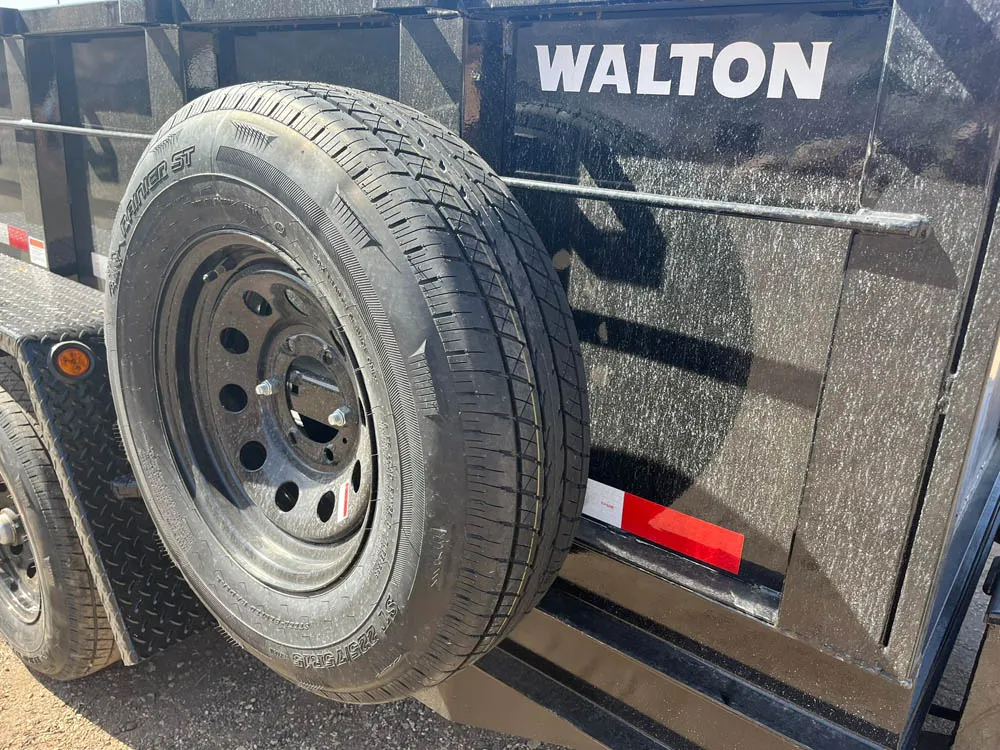 5 x 12 Walton Dump Trailer 10k Tandem Spare Tire