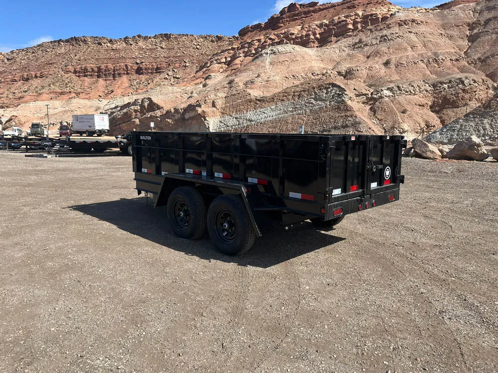 5 x 12 Walton Dump Trailer 10k Tandem Left Rear