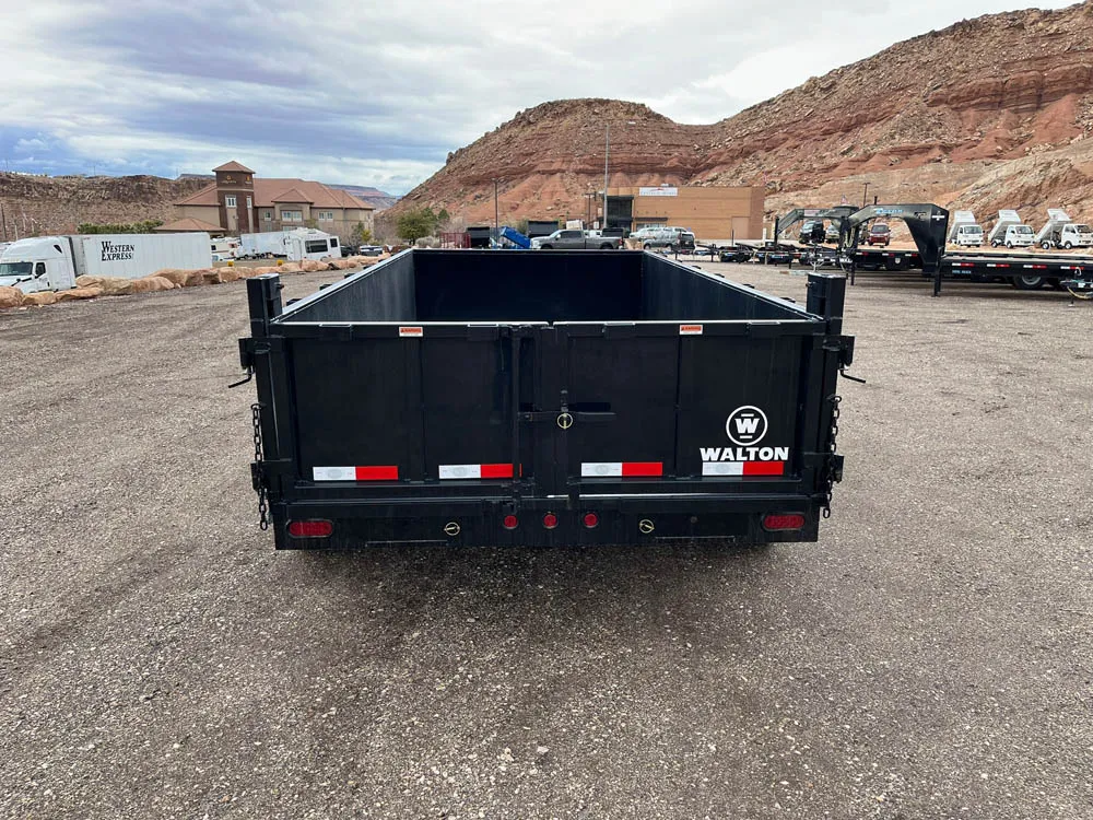 7 x 14 Walton Dump Trailer 10k Tandem Rear