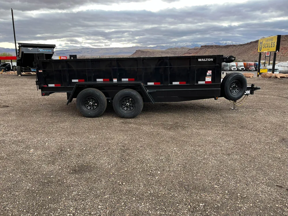 7 x 14 Walton Dump Trailer 10k Tandem Right Side