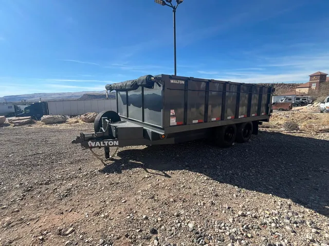 7 x 14 Walton Dump Trailer Deckover HD 18k 36" Sides