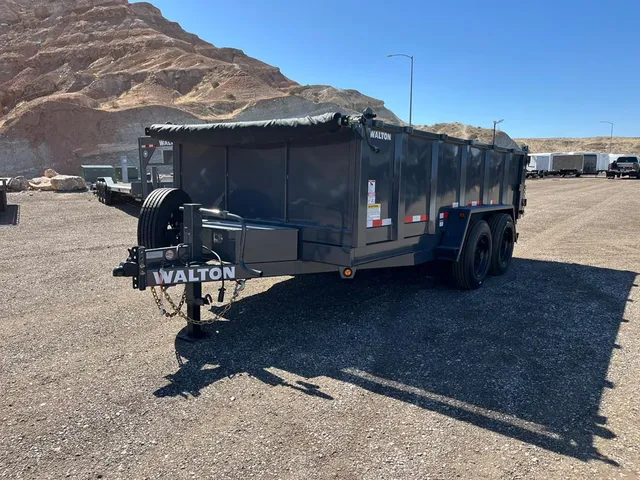 7 x 14 Walton Dump Trailer HD 16k Gray