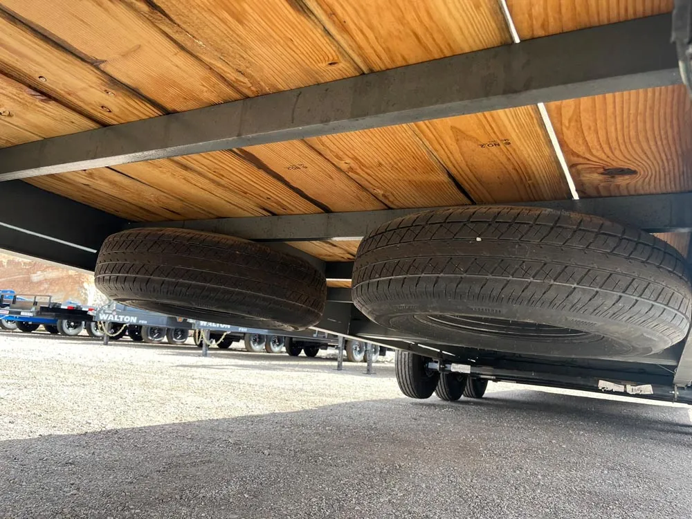 8.5 x 34 Walton Flat Bed CHX Trailer Gooseneck spare tires