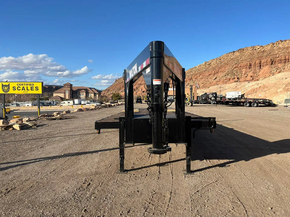8.5 x 30 Walton Flat Bed Extreme Trailer Gooseneck front