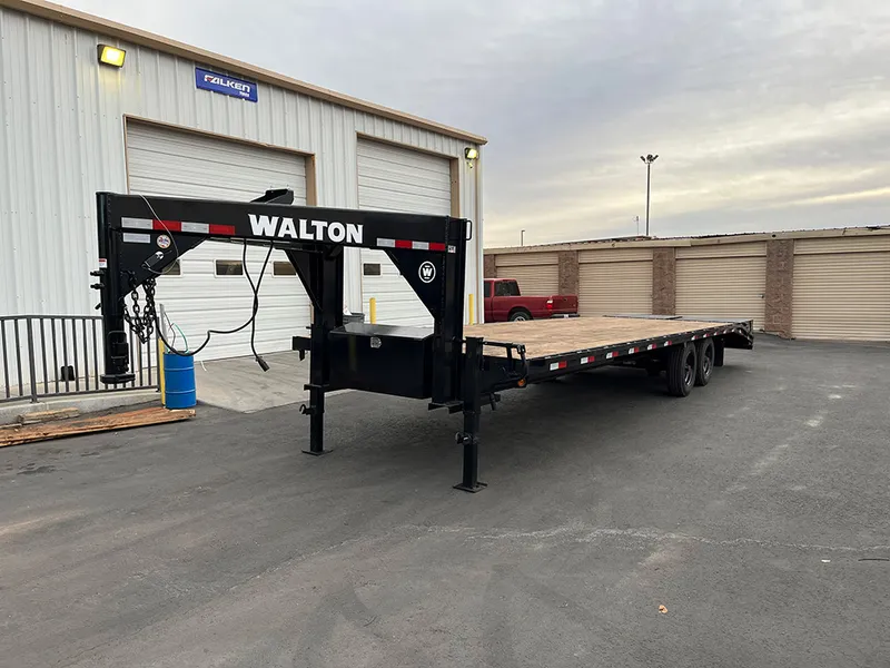 8.5 x 30 Walton Flat Bed Extreme Trailer Super Single Gooseneck