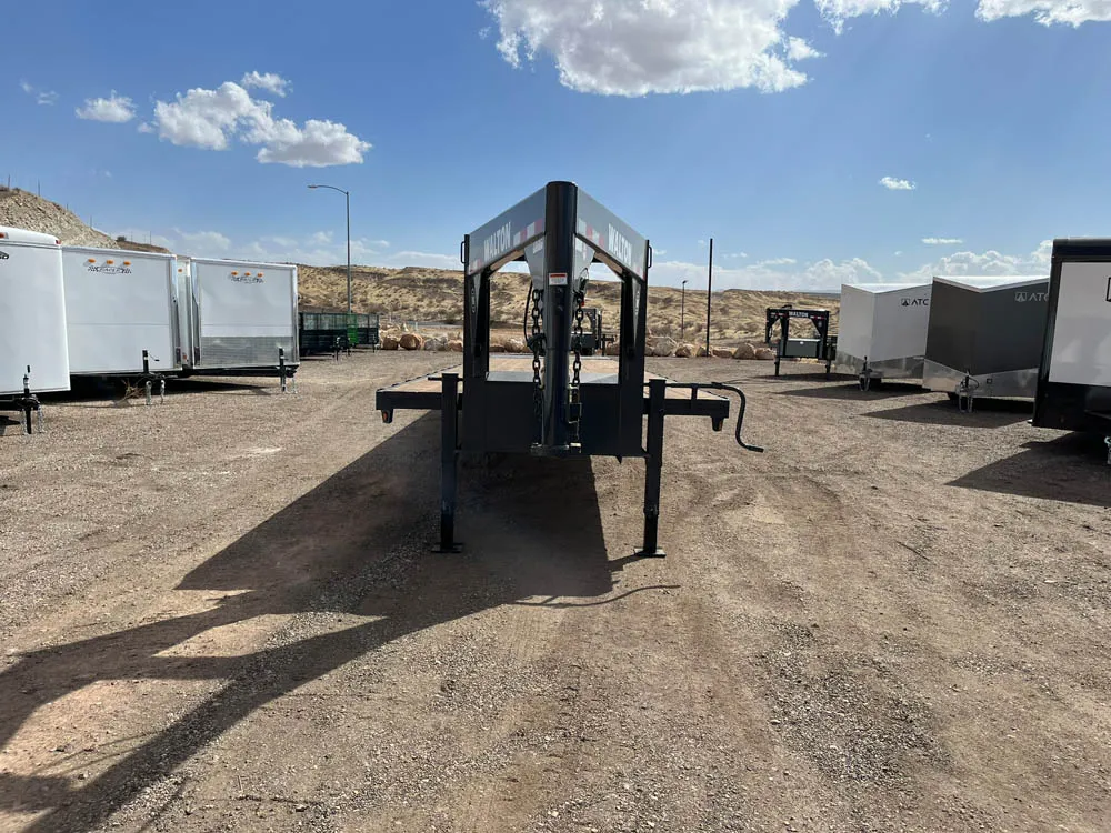 8.5 x 40 Walton Flat Bed Extreme Trailer Gooseneck Front