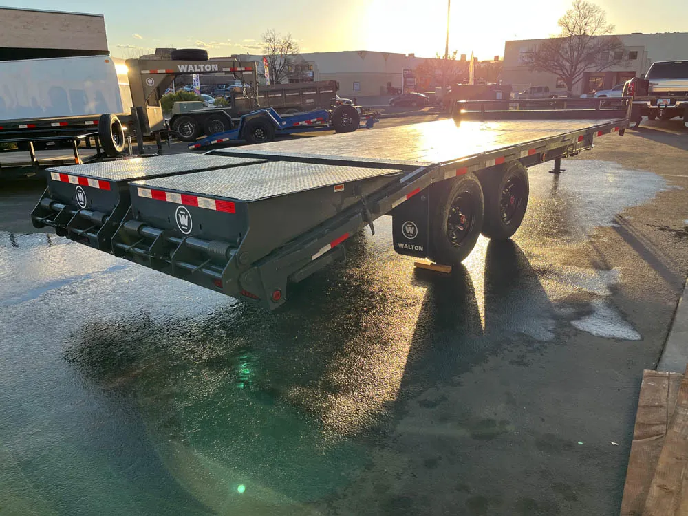 8.5 x 20 Walton Flat Bed HD Trailer Bumper Right Rear