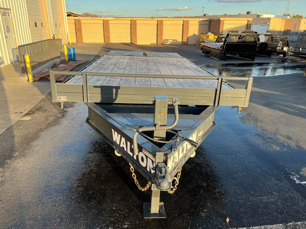 8.5 x 20 Walton Flat Bed HD Trailer Bumper Front