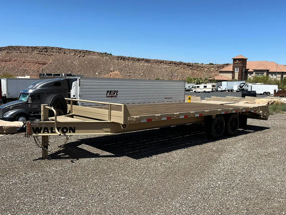 8.5 x 22 Walton Flat Bed HD Trailer Bumper Tan