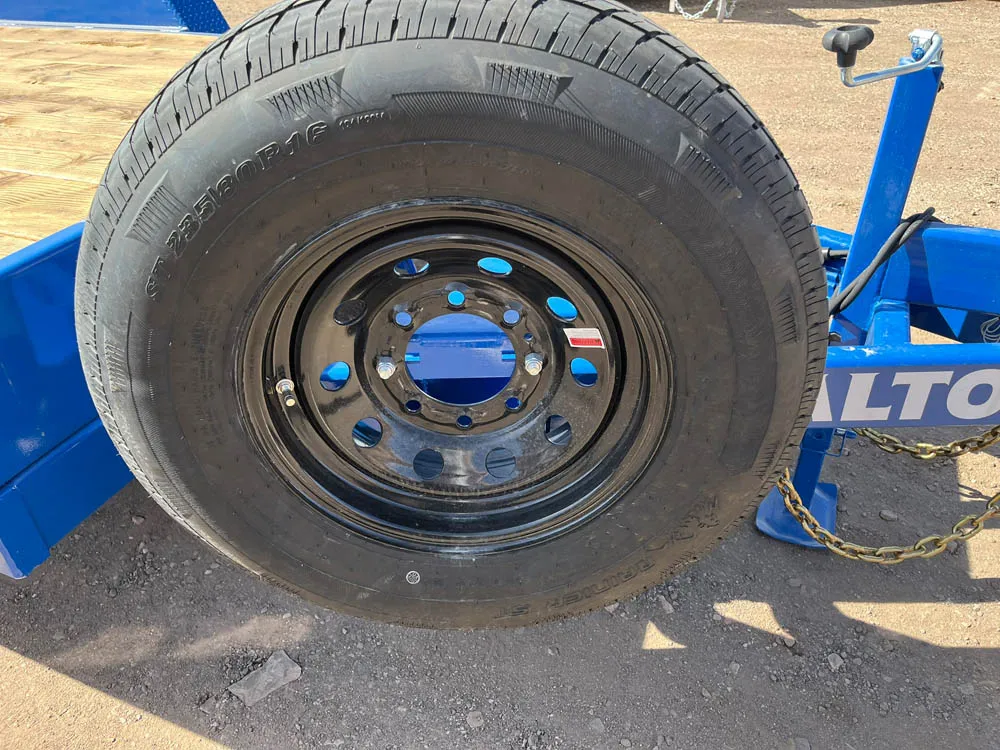 7 x 16 Walton Full Tilt Trailer Blue Spare Tire