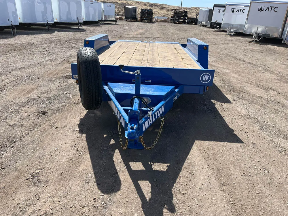 7 x 16 Walton Full Tilt Trailer Blue Front