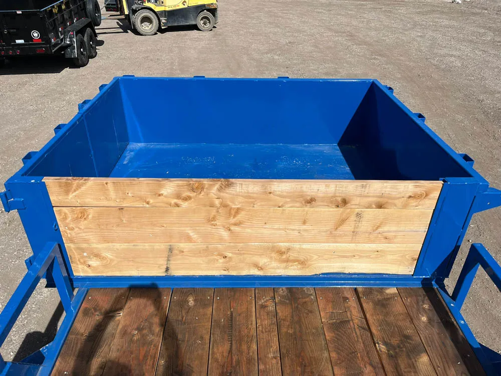 7 x 18 Walton MowPro Landscape Trailer Tandem Blue Front Box with gate