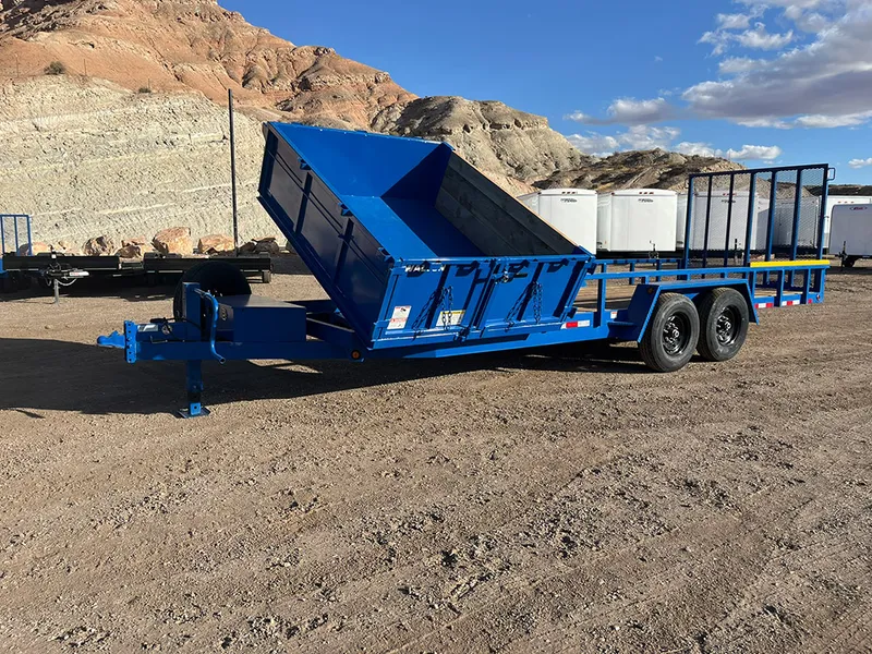 8 x 22 Walton MowPro Landscape Trailer Tandem Blue