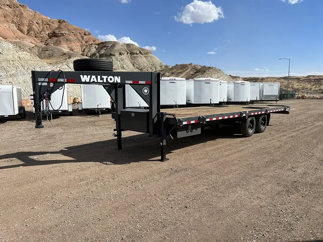 8.5 x 26 Walton Tilt Deck Equipment Trailer Super Single Gooseneck