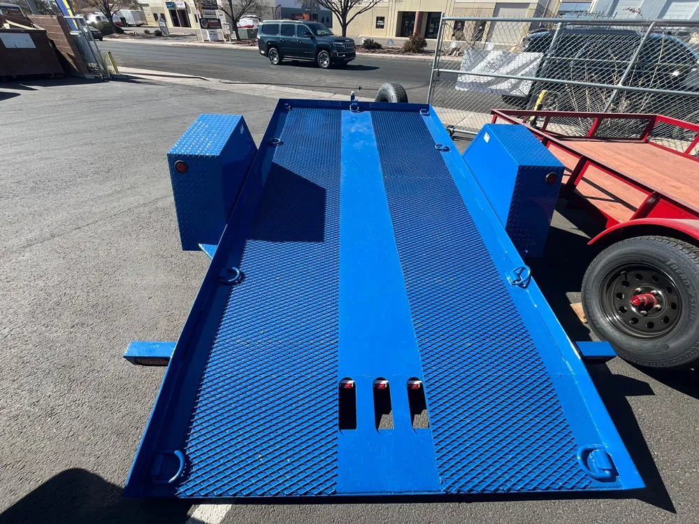 6 x 12 Walton Tilt Trailer Single Blue Rear