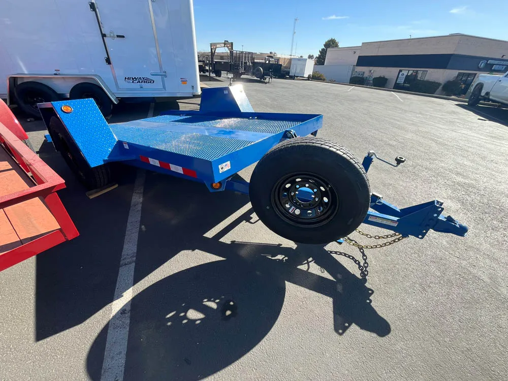 6 x 12 Walton Tilt Trailer Single Blue Front Right