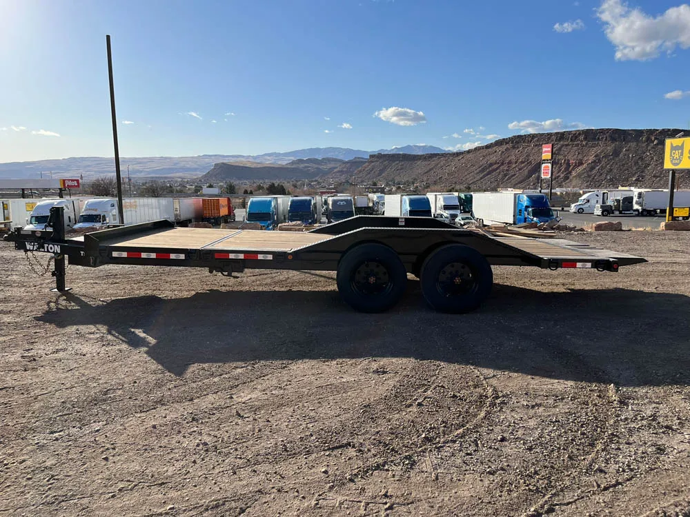 8.5 x 20 Walton Tilt Trailer Rock Crawler Package left side