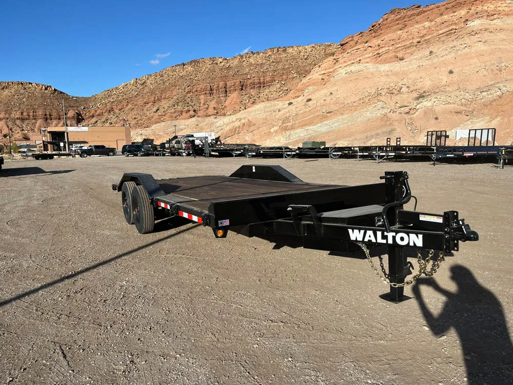 8.5 x 20 Walton Tilt Trailer Rock Crawler Package right front