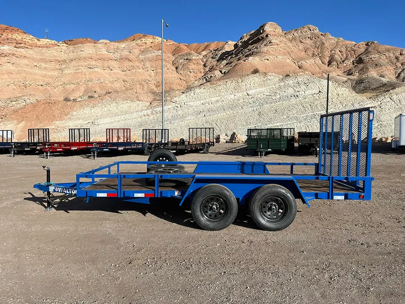 7 x 14 Walton Utility Trailer Tandem Blue